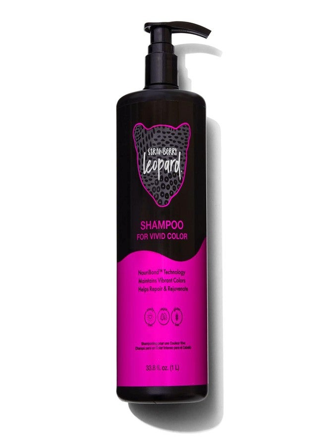Strawberry Leopard Shampoo for Vivid Color, Repairs and Rejuvenates Hair, All Hair Types & Textures, Vegan, Gluten, CrueltyFree, 33.8 Fl Oz - Image 1